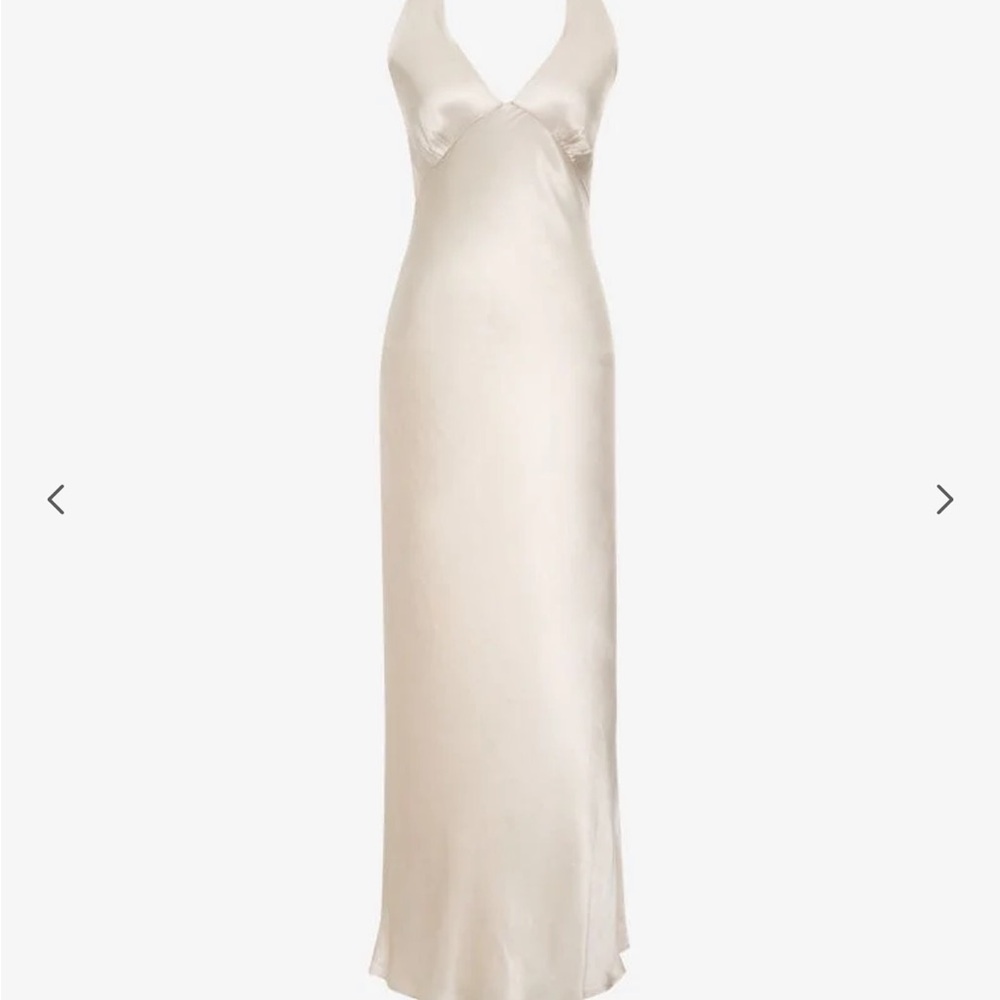Rumored Sunset Strip Cream Maxi Dress